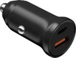 DEVIA ST385360 Smart Mini PD 30W+QC 3.0 USB+Type-C szivargyújtó töltő adapater (ST385360)