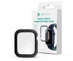 Haffner PT-6556 Apple Watch 7/Series 8 (41mm) fekete védőtok beépített edzett üveggel (PT-6556) - pcx