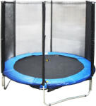 Kubisport Trambulin védőhálóval 244 cm, max. 110kg, kék