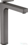 Hansgrohe AXOR CITTERIO 280 magasított mosdó csaptelep leeresztő nélkül, rombuszmetszéses fogantyúval, szálcsiszolt fekete króm 39151340 (39151340)