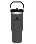 STANLEY Cana Termoizolanta cu pai The IceFlow Flip Straw Tumbler Charcoal 0.89L / 30oz - 10-09993-194 (10-09993-194)