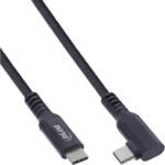 InLine Cablu USB 3.2 type C la USB type C T-T drept/unghi 5m Negru, InLine IL35705V (IL35705V)