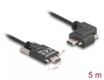 Delock Cablu cu suruburi USB 2.0 type C drept/unghi stanga/dreapta T-T 60W 5m, Delock 80959 (80959)
