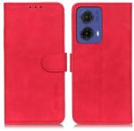 KHAZNEH RETRO Husă rabatabilă pentru Motorola Moto G85 5G roșu
