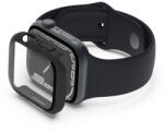 Belkin SCREENFORCE TemperedCurve 2-in-1 Treated Screen Protector + Bumper for Apple Watch Series 7 44mm/45mm- Black (OVG004zzBK-REV)
