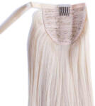 HairExtensionShop Lófarok Copf Emberi Póthaj Standard Platinaszőke Színben 50cm (Szín#613) (RP50613)