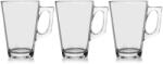 Excellent Houseware Set 3 cesti cafea ceai Excellent Houseware, sticla, 7.5x11 cm, 250 ml, transparent (KO-YE6000400)