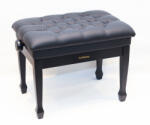  Ambiente zongorapad AMB6-MBK-VBK fekete matt+fekete bőr (AMB-006-MBK-LBK)