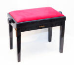  Ambiente zongorapad AMB23-PBK-VBR fekete fényes+bordó bársony (AMB-023-PBK-VBR)