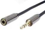Basekit Cablu Extensie Audio, Basekit, Jack 3.5mm Tata la 3.5mm Mama, 1.5/3/5m, Negru (KJQMF)