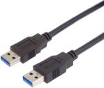 Basekit Cablu de Date USB-A 3.0 5Gbps, Tata-Tata, Basekit, Ecranat, Negru, 1/2/3 m (BK-KU3AA)