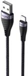 TOPK Cablu de Date TopK AN15, USB la iPhone Lightning, 3A, Negru, 1 metru (A15010310)