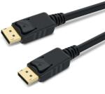 Basekit Cablu Displayport Tata la Displayport Tata Basekit, 4k@60Hz, Dublu Ecranat, Conectori Auriti, Negru, 2/3 m (BK-KPORT5)