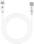 Prio Cablu de Date si Incarcare Prio, USB Type-C la Lightning, 480 Mbps, Certificat MFI, 3A 18W, 1m, Alb (12471-PRIO)