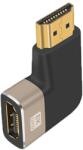 Basekit Adaptor HDMI Mama la HDMI Tata, Basekit, 8k@60Hz, 4k@120Hz, 270 Grade, Conectori Auriti, Argintiu (BK-KPHDMA-42)