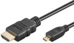 Basekit Cablu HDMI Tata la Micro HDMI Tata, Basekit, 4k @60Hz, Negru, 1/3/5 m (BK-KPHDMAD)