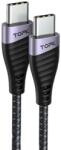 TOPK Cablu de Date TopK AN15, USB Type-C la USB Type-C, 60W, Negru, 1/2 m (A15880310)