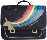 Jeune Premier Servietă școlară It Bag Midi Unicorn Gold Jeune Premier design ergonomic de lux 30*38 cm (JPITD22129)