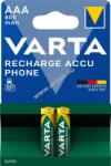VARTA Phone Power HR03 (58398) AAA (Micro) akku 1, 2V 800mAh 2db/csomag NiMH
