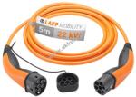 LAPP Töltőkábel plug-in hybrid és elektromos autóhoz type2, 22kw-ig, 5m, narancs