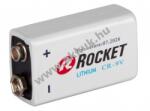 ROCKET Ultimate Lithium 6LR61 9V block elem 1200mAh 1db/csomag