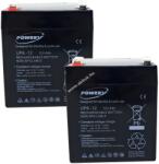 Powery ólom zselés akku 12V 6Ah helyettesíti APC RBC 20