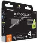 Panasonic Panasonic eneloop pro AAA Mikro akku 930mAh 4db/csomag + elemtartódoboz