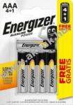 Energizer Alkaline Power AAA mikro elem E92 4+1db/csomag