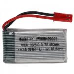 VHBW Helyettesítő modell / RC Akku 3.7V, Li-Po, 650mAh, JST csatlakozó