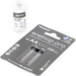 Panasonic eneloop pro AA Mignon ceruza akku 1.2V 2500mAh 2db/csomag D adapter NiMH