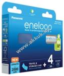 Panasonic Panasonic eneloop AA, ceruza akku 2000mAh 4db/csomag + elemtartó doboz (BK-3MCDEC4BE)