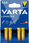 VARTA Longlife LR03/AAA (Micro) 4103 1, 5V 4db/csomag alkáli-mangán elem - A készlet erejéig