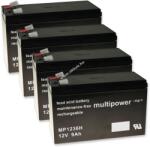 Multipower Powery ólom akku MP1236H kompatibilis APC RBC23 12V 9Ah (7, 2Ah/7Ah is)