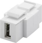 Goobay Keystone modul USB 2.0 aljzat (A típus) - USB 2.0 (B típus), Kétirányú telepítésre alkalmas