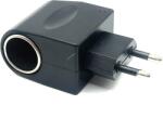 VHBW Adapter hálózati töltő 220V -> autós töltő 12V - 500mA feszültségátalakító