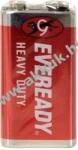 EVEREADY Heavy Duty 9V 6F22 block elem 1db/csomag - Kiárusítás!