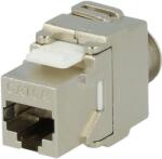 Goobay CAT 6a KeyStone RJ45 csatlakozó, STP árnyékolással, 250 MHz Csatlakozás: LSA, cink öntött ház