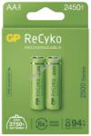 GP Batteries ReCyko HR6 (AA) ceruza akku 2450mAh 2db/csomag - Kiárusítás!