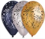  Léggömb, 33 cm, tüzijátékos, 3 különböző szín 12-PRINTTUZIJATEKOS (12-PRINTTUZIJATEKOS)