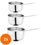 Grunberg Set 2 x 3 Cratite din Inox cu Maner, 14 / 16 / 18 cm, 1 / 1.50 / 2 l, Grunberg (GUJ-2xGR5314)