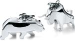 Philippi Papírkapocs tartó BULL & BEAR, 2 db szett, csiszolt nikkel, Philippi (PHP209009)