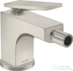Hansgrohe AXOR Citterio bidé csaptelep automata leeresztővel, rozsdamentes acél hatású 39201800 (39201800)