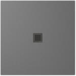 POLYSAN TRENECA vágható öntött márvány zuhanytálca 100x100 cm, matt szürke 84301.31 (84301.31)