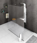 POLYSAN Modular walk-in zuhanyfal átlátszó üveg 1200 mm, króm MS4-120 (MS4-120)