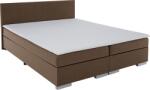 TEMPO KONDELA Boxspring ágy, barna, 140x200, ADARA