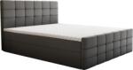 TEMPO KONDELA Boxspring ágy, 160x200, szürke, BEST