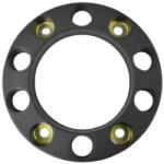  Dísztárcsa karika fekete műanyag 22, 5" lyukas közepű 410 mm