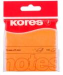 KORES Notes adeziv 75 x 75 mm portocaliu neon 100 file Kores (KO47074) - dacris