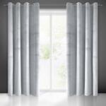 EUROFIRANY Pierre bársony sötétítő függöny Fényes Ezüst 140x250 cm