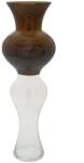 Iliadis Alexandros Vaza din sticla Brown Clear 50 cm (84953)